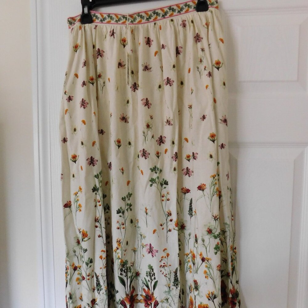 Flower Print Skirt